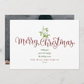 ヤドエレガントリギ台本メリークリスマス写真 シーズンカード (正面/裏面)