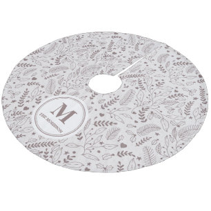 ヤドエレガントリモノグラムのギ フリース ツリースカート