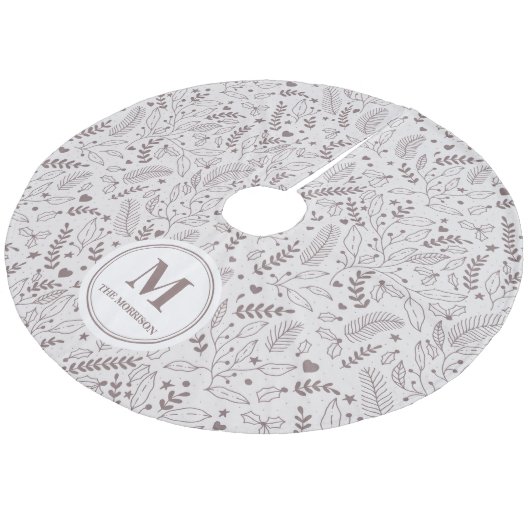 ヤドエレガントリモノグラムのギ フリース ツリースカート (アングル)