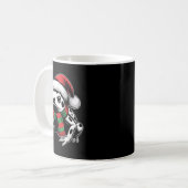 ヤドクガエル クリスマス サンタ 帽子 マフラー コーヒーマグカップ (正面左)
