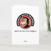 ヤドリギおもしろいのクリスマス シーズンカード (裏面)