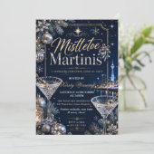 ヤドリギとマティーニのクリスマスパーティー 招待状 (スタンド正面)