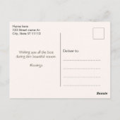 ヤドリギと紅葉 ポストカード (裏面)