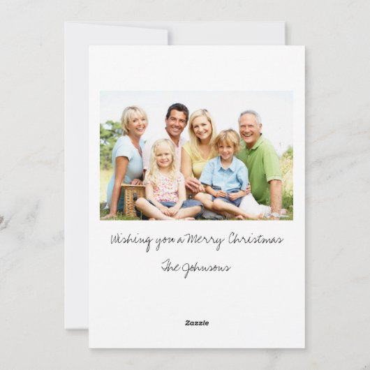 ヤドリギのクリスマス シーズンカード (裏面)