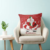 ヤドリギのサンタのクリスマスの装飾用クッション クッション (椅子)