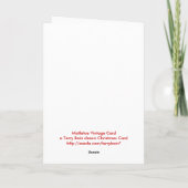 ヤドリギのヴィンテージ シーズンカード (裏面)