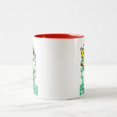 ヤドリギの下で私に接吻して下さい ツートーンマグカップ (中央)