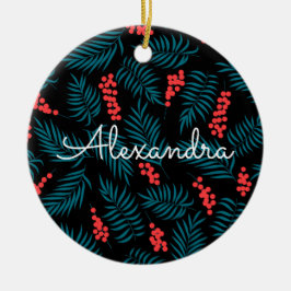 ヤドリギの下で セラミックオーナメント