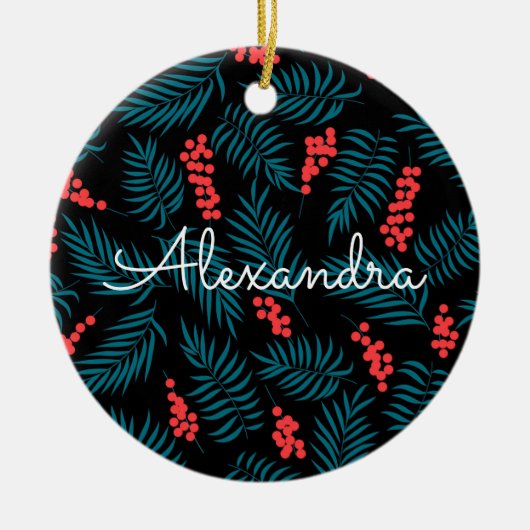 ヤドリギの下で セラミックオーナメント (正面)