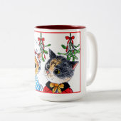 ヤドリギの下のキス ツートーンマグカップ (正面右)