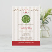 ヤドリギの休日のパーティの招待状 招待状 (スタンド正面)