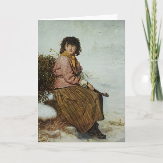 ヤドリギの採集1894年 カード (正面)