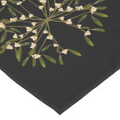 ヤドリギの燃えるユール(キリスト降誕祭)ログ ショートテーブルランナー (コーナー)