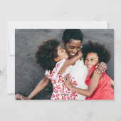 ヤドリギの金ゴールド台本メリークリスマス写真 シーズンカード (裏面)