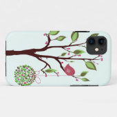 ヤドリギのiPhoneのクリスマスの鳥5つのケース Case-Mate iPhoneケース (裏面(横))