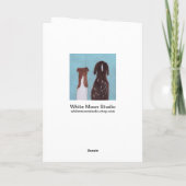 ヤドリギを持つ犬 シーズンカード (裏面)