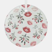 ヤドリギキス ガラスオーナメント (正面)