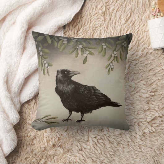 ヤドリギクロウ クッション (ブランケット)