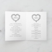 ヤドリギハートリースダークグレー結婚ホワイト プログラム (内部)