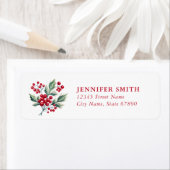 ヤドリギ差出人住所ラベル ラベル (インサイチュ)