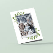 ヤドリギ植物系クリスマスフォトカエレガントード シーズンカード