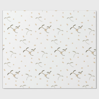 ヤドリギ模様の包装紙 ラッピングペーパー