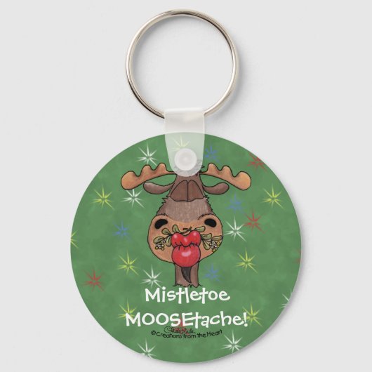 ヤドリギMOOSEtache キーホルダー (正面)