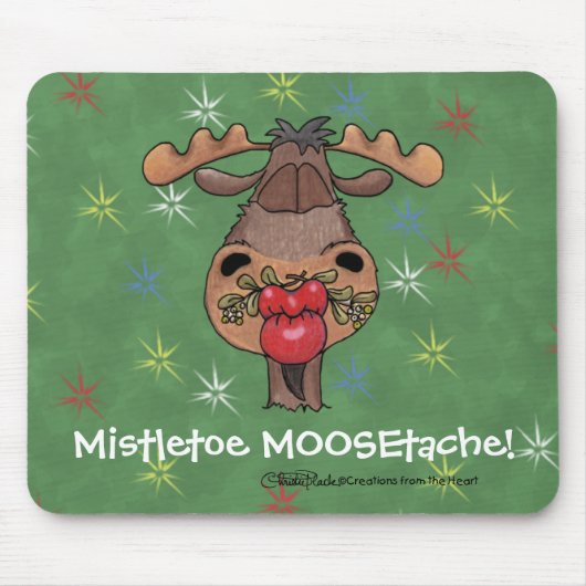 ヤドリギMOOSEtache マウスパッド (正面)
