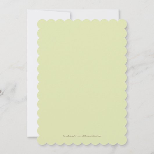 ヤナギのカタキンウォーターの結婚式招待状 招待状 (裏面)