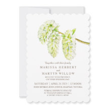 ヤナギのカタキンウォーターの結婚式招待状