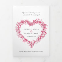 ヤナギの実 赤い結婚式の食事オプション RSVP QRコード