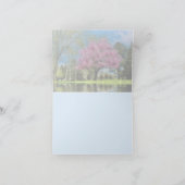 ヤナギの木と自然神のアートワークNotecard サンキューカード (内部)