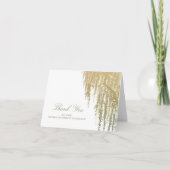 ヤナギの木の結婚式のお礼 サンキューカード (正面)