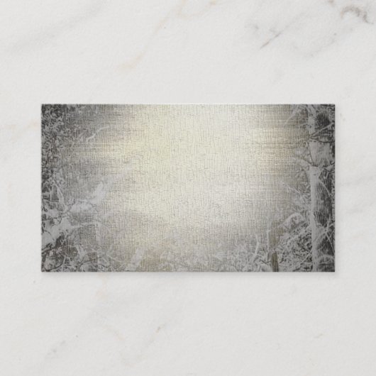 ヤナギの木の賢明な木製の木の森林名刺 名刺 (正面)