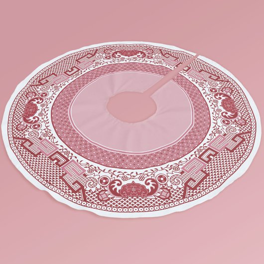 ヤナギの赤いスカート ブラッシュドポリエステルツリースカート