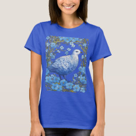 ヤナギライチョウとワスレナグサ Tシャツ