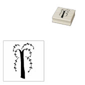 ヤナギ初期のの木のゴム印 ラバースタンプ (押印)