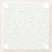 「ヤナギ大枝」の壁紙のデザイン1887年 ガラスコースター (裏面)