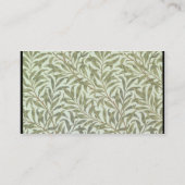 「ヤナギ大枝」の壁紙のデザイン1887年 名刺 (裏面)