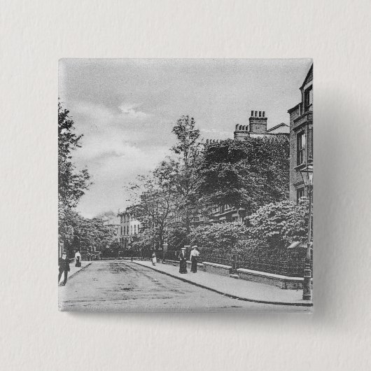 ヤナギ橋道、Canonbury、Islington、c.1905 缶バッジ (正面)