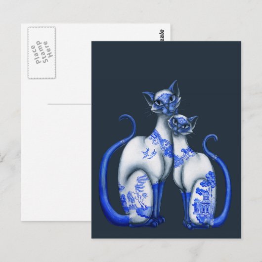 ヤナギ猫 ポストカード (正面/裏面)