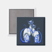 ヤナギ猫 マグネット (正面/裏面)