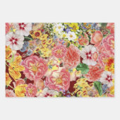 ヤナギ葉、アルカディアフローラとポジターノ ラッピングペーパーシート (正面2)