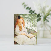 ヤナギ読の木の下の少女 ポストカード (スタンド正面)