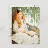 ヤナギ読の木の下の少女 ポストカード (正面/裏面)