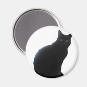 ヤナギ・ザ・ブラックキャット マグネット (正面/裏面)