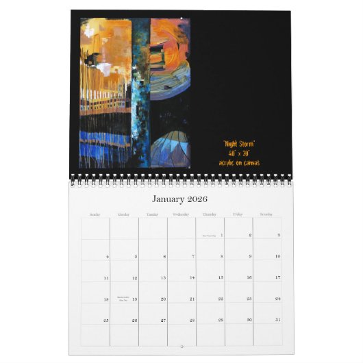 ヤナサンチェスの芸術のカレンダー2010年 カレンダー (1月 2026)