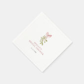 ヤノハナ ダスティローズのボウ ブライダルシャワー スタンダードカクテルナプキン (角)