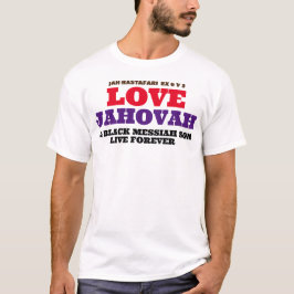 ヤハウェを愛する黒いメシアの息子Tシャツ Tシャツ