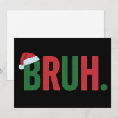 ヤバいクリスマス クール ミーム トレンディー 皮肉なXmas シーズンカード (正面/裏面)